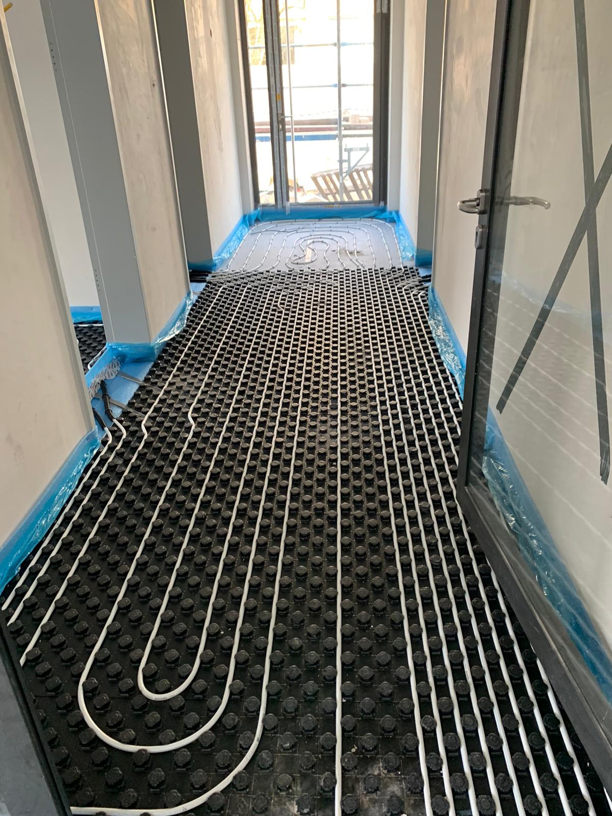 Verlegung im Wohnungsbau